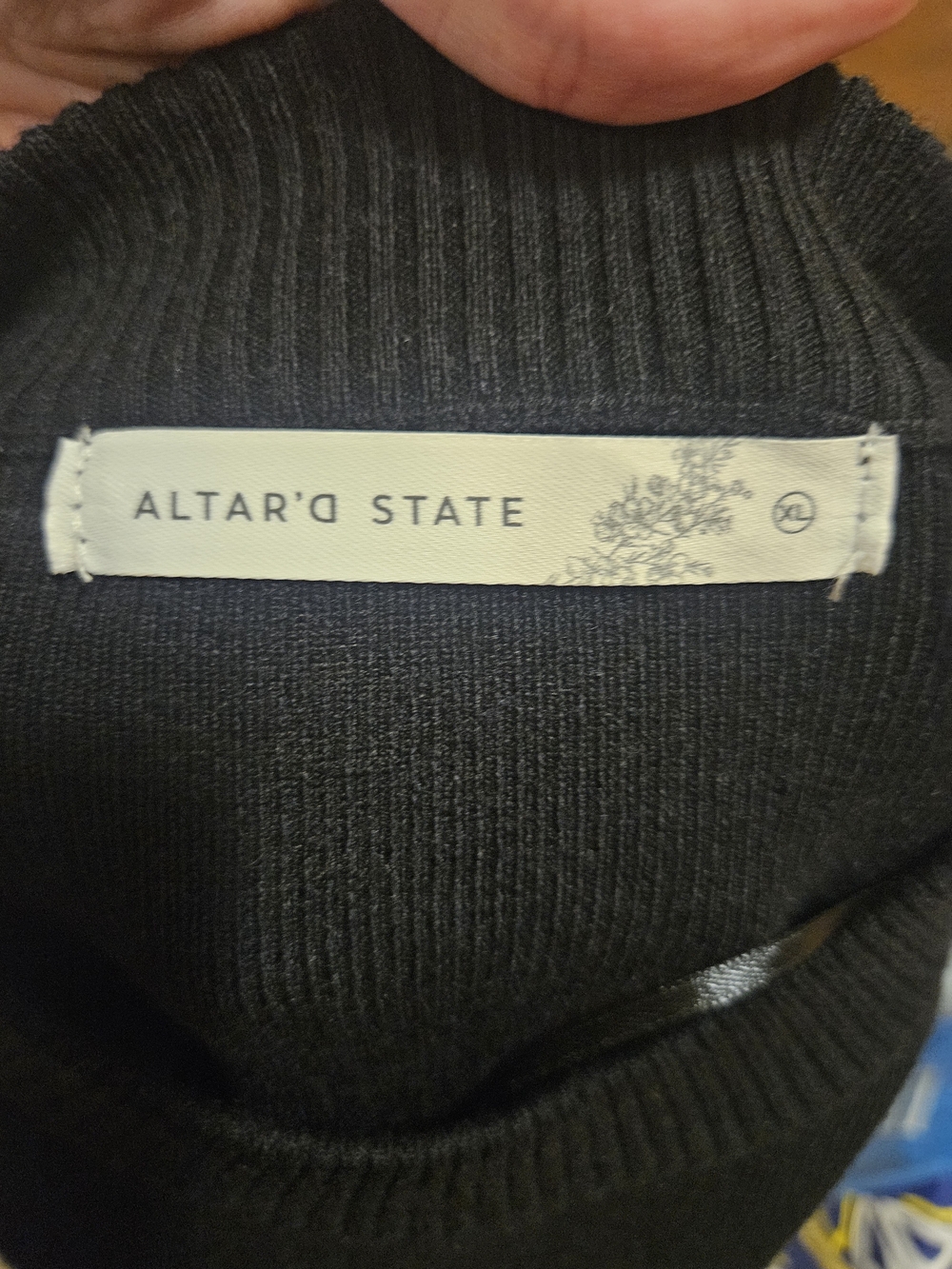 Altar'd State Black Crewneck Sweater - Picture 4 of 5